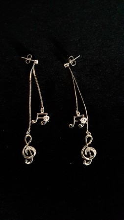 Orecchini - Note e chiave violino € 12,00